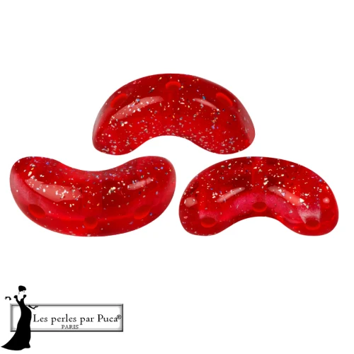 Arcos® par Puca® 5x10 mm - Transparent constellation Red x10g