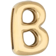 Poussoir lettre 14x9 mm - B - pour ruban 10mm - Acier inoxydable 304 Doré x1