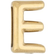 Poussoir lettre 14x9 mm - E - pour ruban 10mm - Acier inoxydable 304 Doré x1