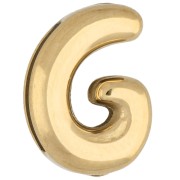 Poussoir lettre 14x10 mm - G - pour ruban 10mm - Acier inoxydable 304 Doré x1