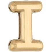 Poussoir lettre 14x9.5 mm - I - pour ruban 10mm - Acier inoxydable 304 Doré x1