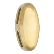 Poussoir lettre 7x3 mm pour cordon 1.6mm - I - Acier inoxydable 304 Doré x1