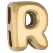 R - Poussoir lettre 7x5 mm pour cordon 1 mm - R - Acier inoxydable 304 Doré x1 Poussoir lettre 7x5 mm pour cordon 1 mm - R - Acier inoxydable 304 Doré x1
