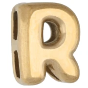 Poussoir lettre 7x5 mm pour cordon 1 mm - R - Acier inoxydable 304 Doré x1