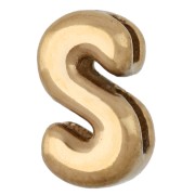 S - Poussoir lettre 8x4.5 mm pour cordon 1.6mm - S - Acier inoxydable 304 Doré Poussoir lettre 8x4.5 mm pour cordon 1.6mm - S - Acier inoxydable 304 Doré