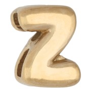 Poussoir lettre 7x5 mm pour cordon 1.6mm - Z - Acier inoxydable 304 Doré x1