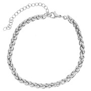 Aucune - Bracelet maille palmier 3,5 mm - Acier inoxydable 304 x16.5cm Bracelet maille palmier 3,5 mm - Acier inoxydable 304 x16.5cm