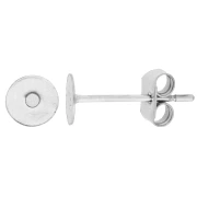 Clou d'oreilles disque 5 mm - Acier inoxydable 303L x2