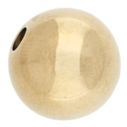 Perle ronde 14 mm - Acier inoxydable 303 Doré x1