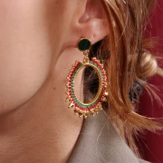 Mes bijoux DIY - Kit boucles d'oreilles soleil avec perles Miyuki