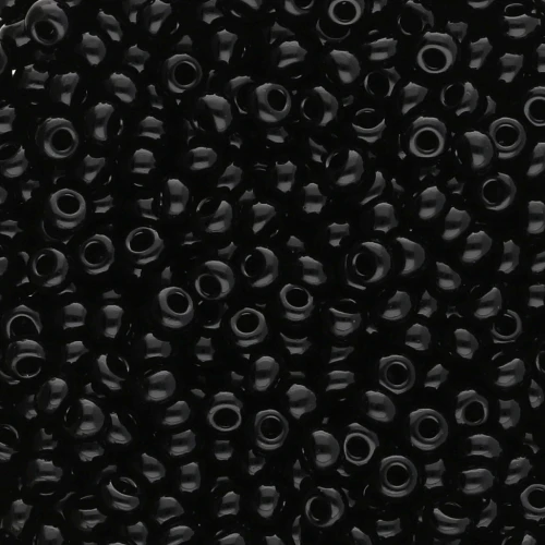 Perles rocailles Preciosa 9/0 2.5 mm - Jet x250g