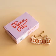 Mes bijoux DIY - Kit bracelet Miyuki au metier à tisser avec perles bugles Blanc
