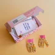 Mes bijoux DIY - Kit Boucles d'oreilles franges en tissage peyote pair