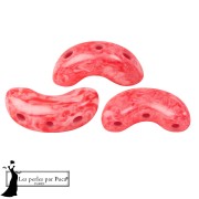 Perles en verre Arcos® par Puca® 5x10 mm - Mishmash Dark Peach x10g