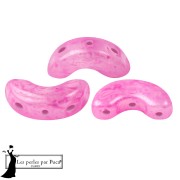 Opaque White - Perles en verre Arcos® par Puca® 5x10 mm - Mishmash Rose x10g Perles en verre Arcos® par Puca® 5x10 mm - Mishmash Rose x10g