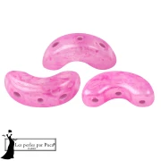 Perles en verre Arcos® par Puca® 5x10 mm - Mishmash Rose x10g