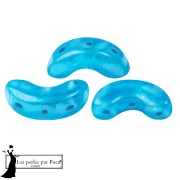 Opaque White - Perles en verre Arcos® par Puca® 5x10 mm - Mishmash Turquoise x10g Perles en verre Arcos® par Puca® 5x10 mm - Mishmash Turquoise x10g