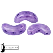 Perles en verre Arcos® par Puca® 5x10 mm - Mishmash Violet x10g