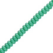 Vert - Perles rondelles - Heishi en verre 6x3 mm - Vert x38cm Perles rondelles - Heishi en verre 6x3 mm - Vert x38cm