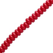 Rouge foncé - Perles rondelles - Heishi en verre 6x3 mm - Rouge foncé x38cm Perles rondelles - Heishi en verre 6x3 mm - Rouge foncé x38cm