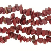 Perles chips 8 - 11 mm en pierre gemme  - Jaspe Rouge x80cm|raw }}