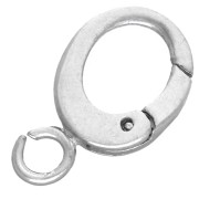 Fermoir mousqueton ovale 11x6 mm - Argent 925 x1
