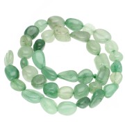 Perles nuggets 8 - 11 mm en pierre gemme - Aventurine x39cm