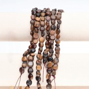 Perles nuggets 8 - 10 mm en pierre gemme - Oeil de tigre x39cm