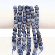 Perles nuggets 9 - 11 mm en pierre gemme - Sodalite x39cm