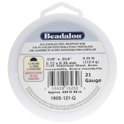 Fil demi-rond 0.72 mm - Acier inoxydable 316L x68m|raw }}