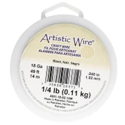 Fil de cuivre Artistic Wire 1 mm - Noir Anti-ternissement x14m