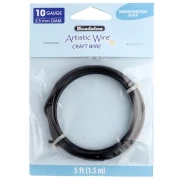 Fil de cuivre Artistic Wire 2.6 mm - Noir Anti-ternissement x1.5m