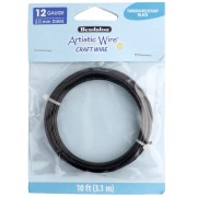 Fil de cuivre Artistic Wire 2.1 mm - Noir Anti-ternissement x3.1m