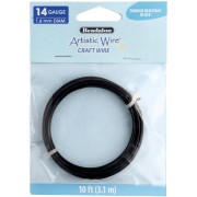Fil de cuivre Artistic Wire 1.6 mm - Noir Anti-ternissement x3.1m