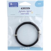 Fil de cuivre Artistic Wire 1.3 mm - Noir Anti-ternissement x3.1m