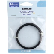 Fil de cuivre Artistic Wire 1.3 mm - Noir Anti-ternissement x3.1m