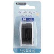 Noir - Fil de cuivre Artistic Wire 1 mm - Noir Anti-ternissement x3.6m Fil de cuivre Artistic Wire 1 mm - Noir Anti-ternissement x3.6m
