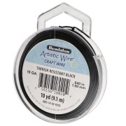 Fil de cuivre Artistic Wire 1 mm - Noir Anti-ternissement x9.1m