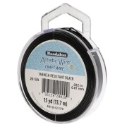 Fil de cuivre Artistic Wire 0.81 mm - Noir Anti-ternissement x13.7m