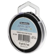 Fil de cuivre Artistic Wire 0.81 mm - Noir Anti-ternissement x13.7m