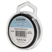 Fil de cuivre Artistic Wire 0.64 mm - Noir Anti-ternissement x13.7m