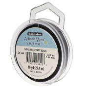 Fil de cuivre Artistic Wire 0.41 mm - Noir Anti-ternissement x27.4m