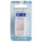 Fil de cuivre Artistic Wire 0.64 mm Plaqué Argent Doré Rose anti-ternissement x7.3m