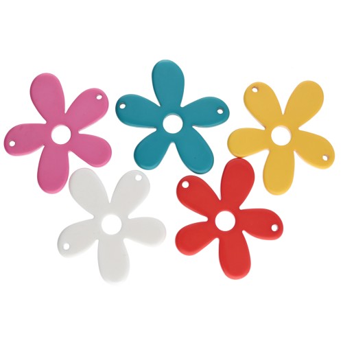 Cadeau - Fleur intercalaire 54x55 mm - Couleurs aléatoires x1