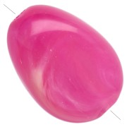 Fuchsia - Perles plates irrégulières 18x13 mm en acrylique - Fuschia marbré x10 Perles plates irrégulières 18x13 mm en acrylique - Fuschia marbré x10