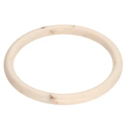 Bracelet jonc fin 65 mm en résine opaque - Nude - Marbré Marron x1