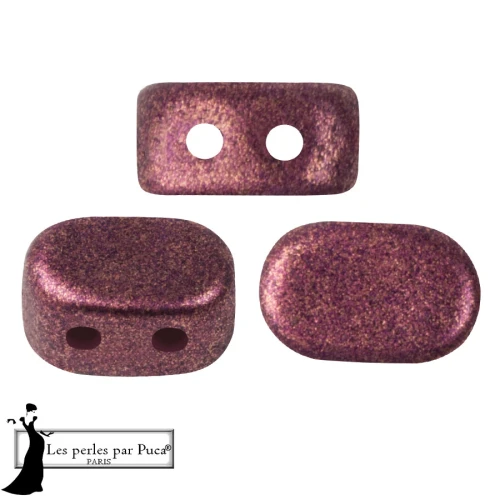 Perles en verre Lipsi® par Puca® 4x6 mm - Bronze Light Plum x10g
