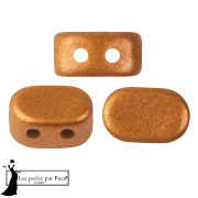 Perles en verre Lipsi® par Puca® 4x6 mm - Bronze Orange x10g