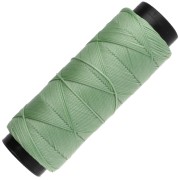 Fil plat en polyester ciré - Slam Cord pour micro macramé 0.8 mm - Vert d'eau x100m