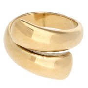 Bague ouverte large - Taille 51 - Acier inoxydable 304 Doré x1